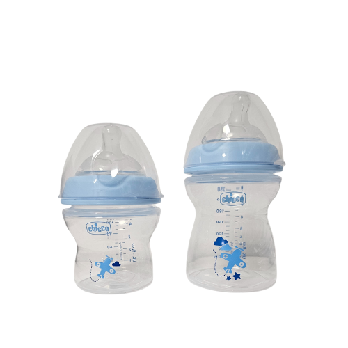 Set doppio biberon con ciuccio incluso per bambino Chicco